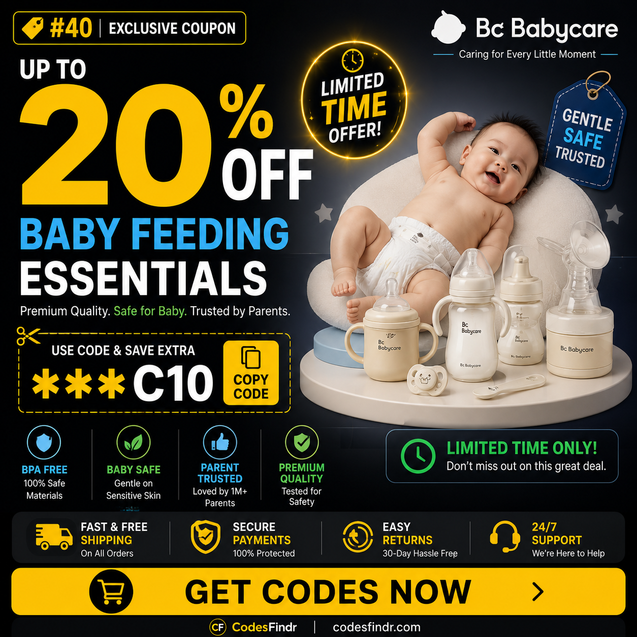 Up to 20% Off Baby Feeding Essentials