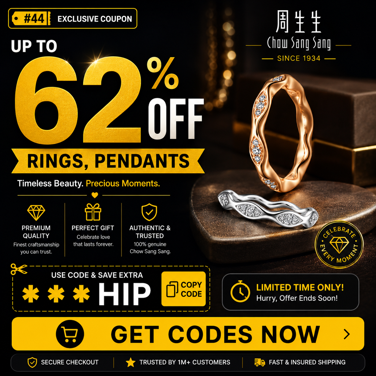 Up to 62% Off Rings